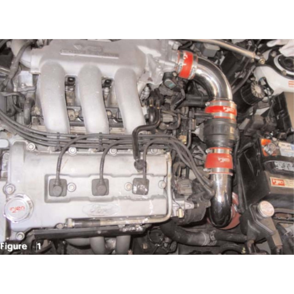 Cold Air Intake System, Polished, 93-97 Mazda Mx6 V6