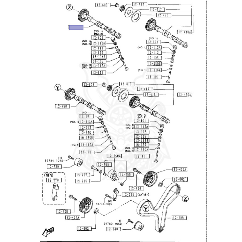 Mazda V6 KLZE Kl31 Rear Intake Cam Import from Japan
