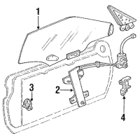 2nd gen window brackets LH