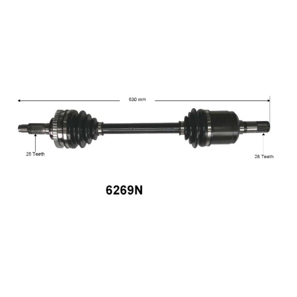 New CV Axle Assembly Left 2.5 GT V6 Manual