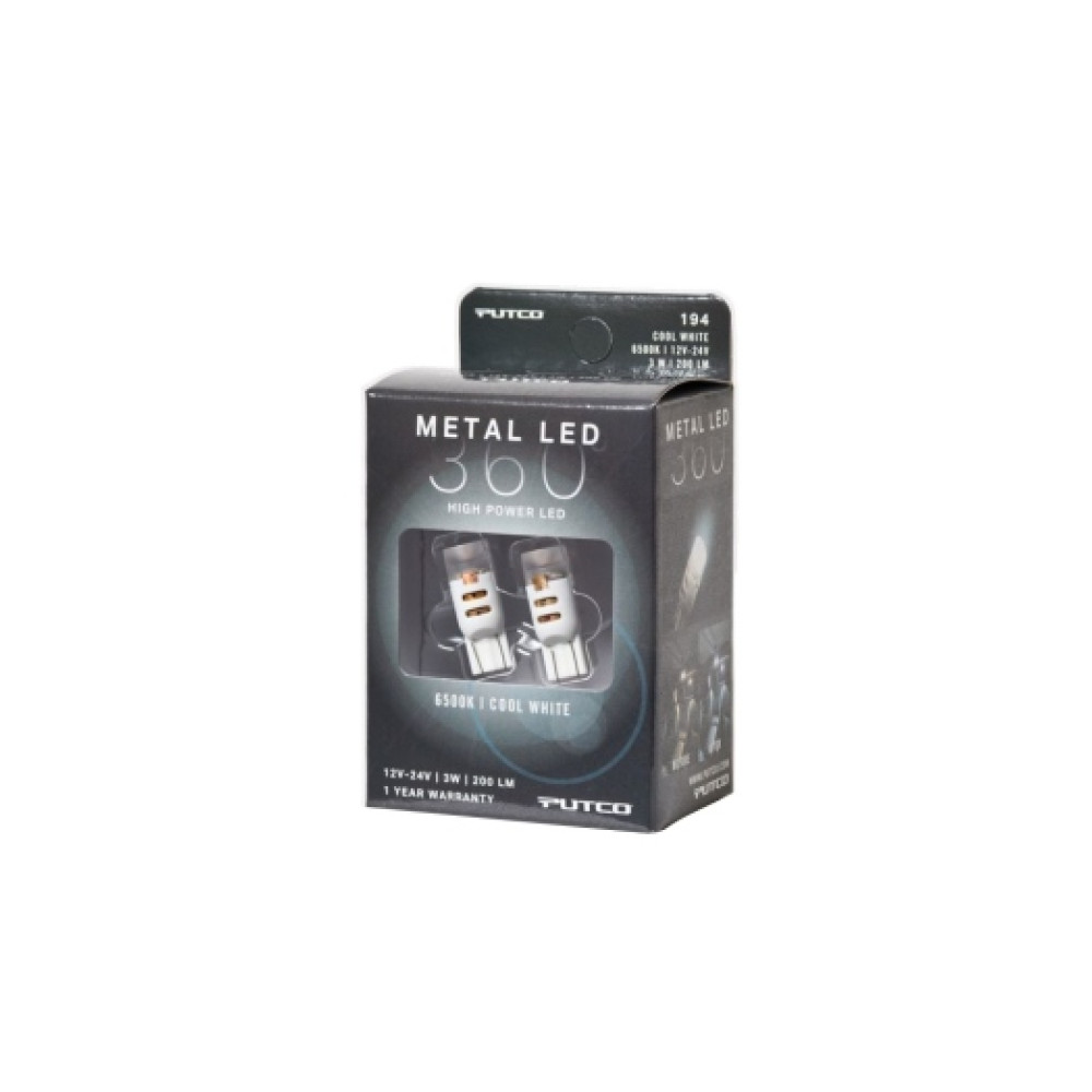 Putco 194 - Cool White Metal 360 LED Front Side marker LED's Pair