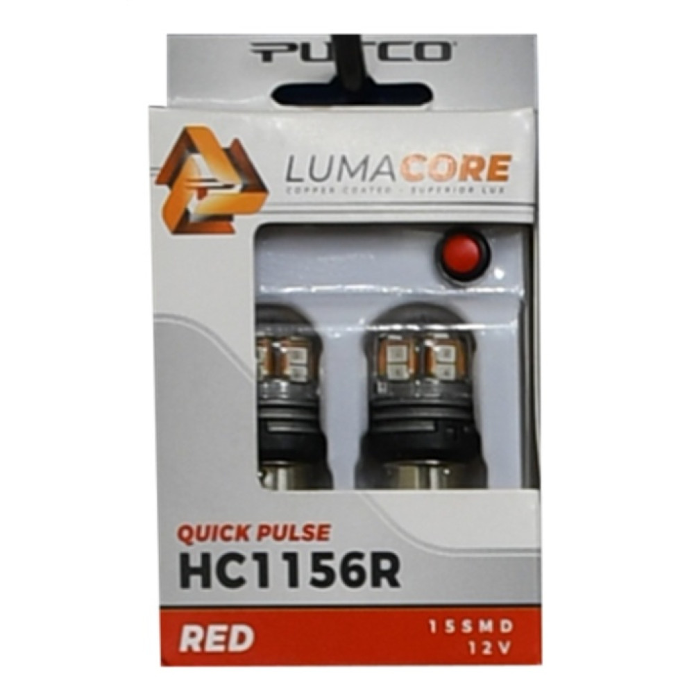 Putco LumaCore 1156 Red - Pair (x3 Strobe w/ Bright Stop) Brake Lights LED